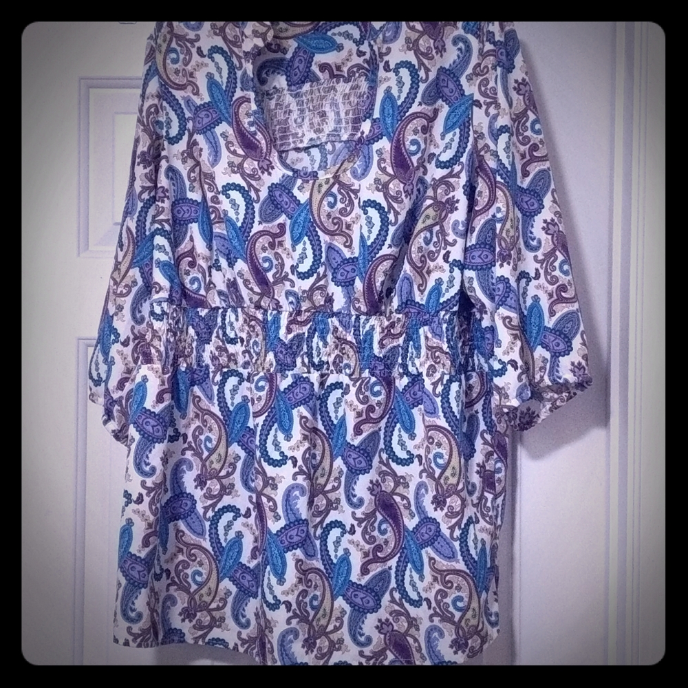 Colorful 3/4 Sleeve Blouse